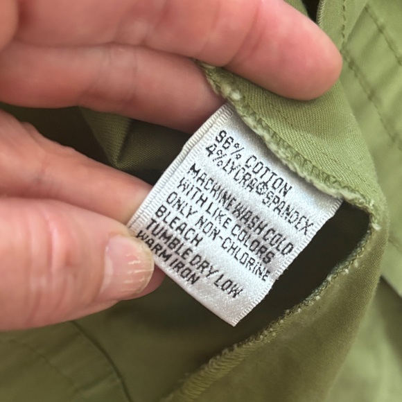 Talbots Utility Jacket in Olive Green Sz 12 - Picture 7 of 7